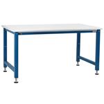 BenchPro ElectricHydraulic Lift Workbench, ESD Laminate Top, 1,000 LB Cap., Blue